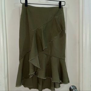 INTERMIX Ruffles pencil skirt